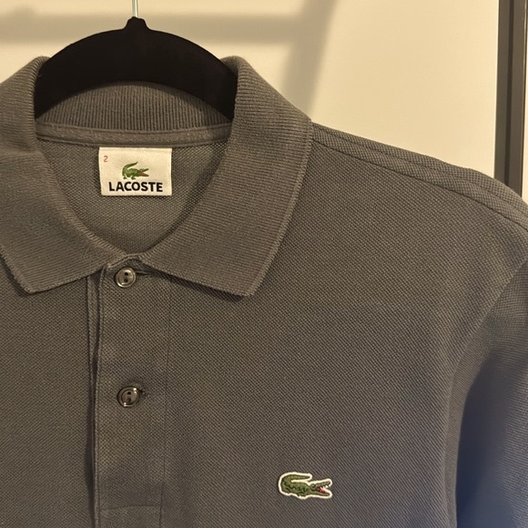 LACOSTE MENS POLO / GREY / SIZE 2 / LBNC - Picture 2 of 10